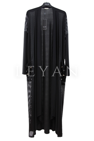 Dule File Detaylı Ceket- LYN03989 Siyah