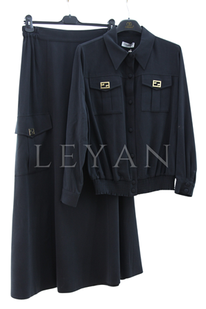 Orhan Store Cep Detaylı Takım- LYN03925 Siyah