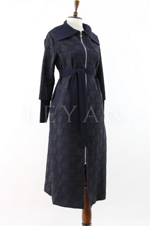 Nuss Ribana Detaylı Brokar Kap- LYN03854 Lacivert