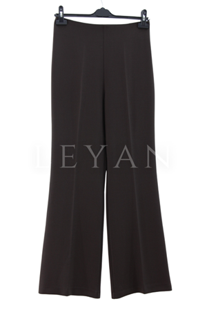 Sentez Yüksek Bel İspanyol Pantolon- LYN03978 Kahve