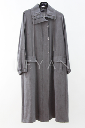 Fuat Gürşen Cep Detaylı Kap- LYN03932 Gri