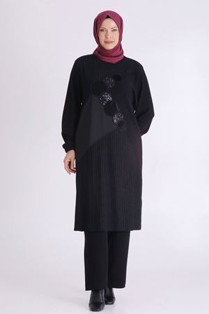 Behrem Paraşüt Detaylı Takım- LYN04036 Siyah