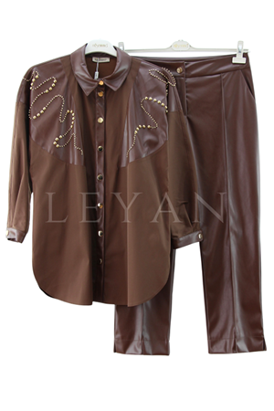 Müsemma Azra Takım- LYN03962 Kahve