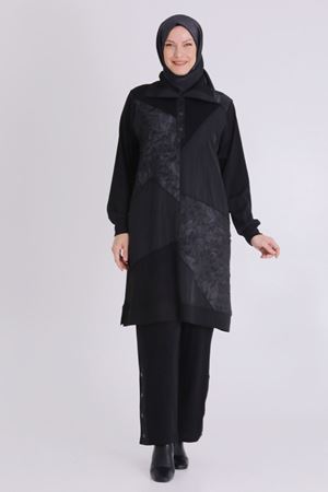 Behrem Brokar Detaylı Takım- LYN03905 Siyah