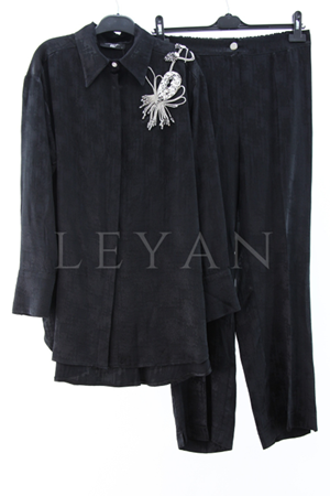 My312 Omzu Taşlı Jakar Takım- LYN03880 Siyah