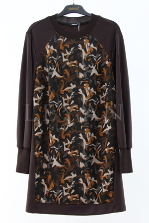 Defrina Jakar Detaylı Tunik- LYN03863 Kahve