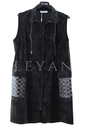 Fuat Gürşen Cebi İşlemeli Yelek- LYN03936 Siyah