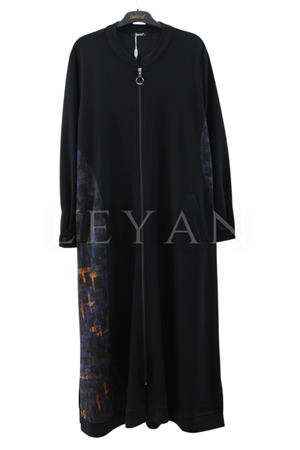 Defrina Desenli Fermuarlı Kap- LYN04039 Siyah