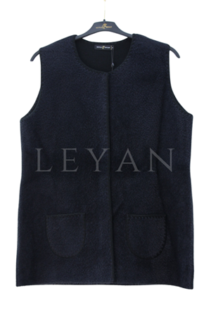 Mutlu Ertan Angora Kısa Yelek- LYN04052 Siyah