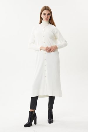 Orhan Store Hırka- LYN02798 Ekru