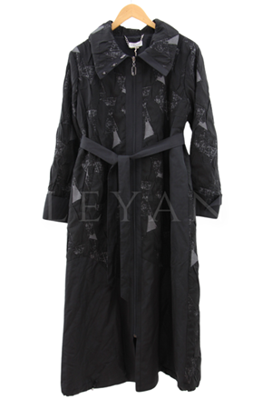 Orhan Store Geometrik Desen Kap- LYN03280 Siyah