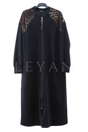 Micca Leopar Detaylı Kap- LYN04062 Siyah