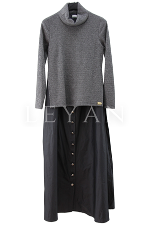 Missemramiss Arvena Duo Elbise- LYN04071 Gri