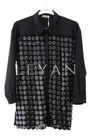 Müsemma Hilay Gömlek- LYN04107 Siyah