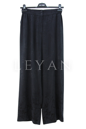 Fuat Gürşen Jakarlı Pantolon- LYN04122 Siyah