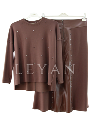 Müsemma Elay Takım- LYN04125 Kahve