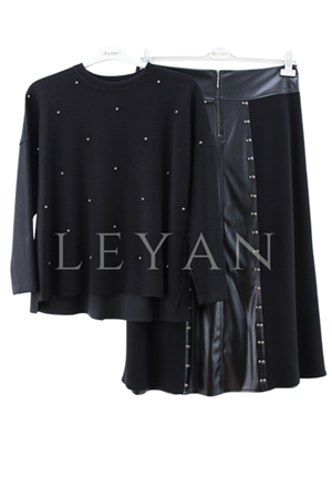 Müsemma Elay Takım- LYN04125 Siyah