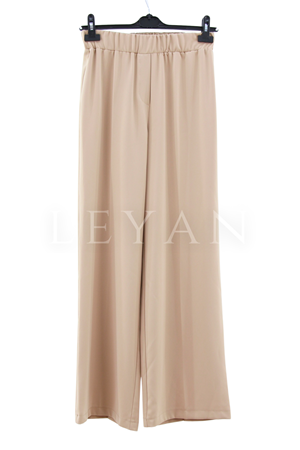 Sentez Colmar Beli Lastikli Bol Paça Pantolon- LYN04019 Bej