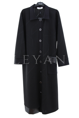 Dule Deri Detaylı Kap- LYN04157 Siyah