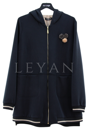 Fuat Gürşen Broşlu Ribanalı Kap- LYN04167 Siyah