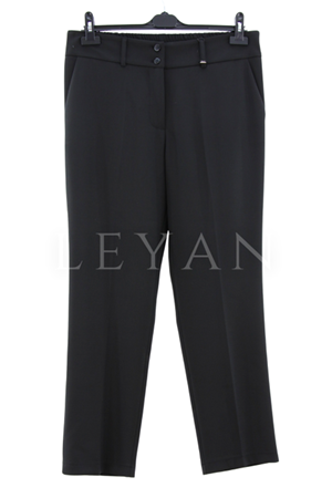 Sentez Arkası Lastikli Pantolon- LYN03981 Siyah