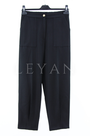 Sentez Marina Dıştan Cepli Pantolon- LYN04165 Siyah