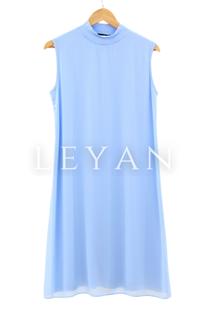 Önü Şifon Detaylı İçlik- LYN01342  Açık Mavi