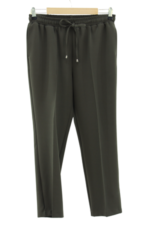 Sentez Beli Lastikli Kumaş Pantolon- LYN02048 Haki
