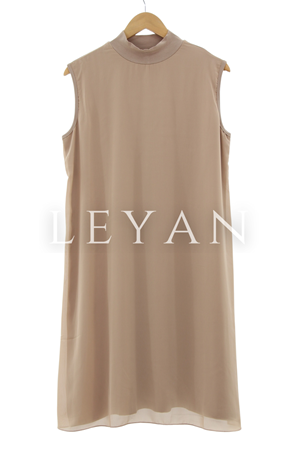 Önü Şifon Detaylı İçlik- LYN01342  Bej