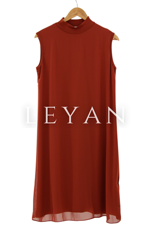 Önü Şifon Detaylı İçlik- LYN01342  Kiremit