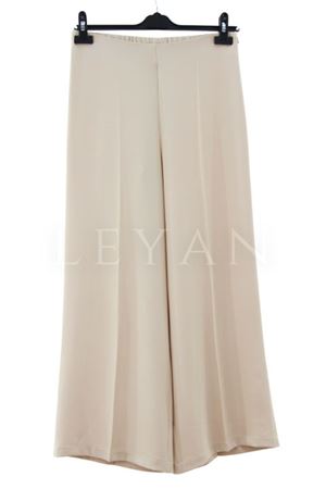 Sentez Geniş Paça Pantolon- LYN03751 Taş
