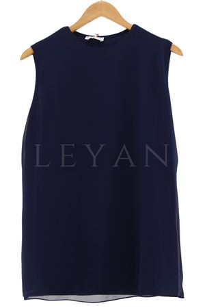 Önü Şifon Detaylı Kolsuz İçlik- LYN01386  Lacivert