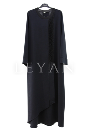 Dule Taş Detaylı Aerobin Elbise- LYN02634 Siyah