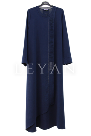 Dule Taş Detaylı Aerobin Elbise- LYN02634 Lacivert