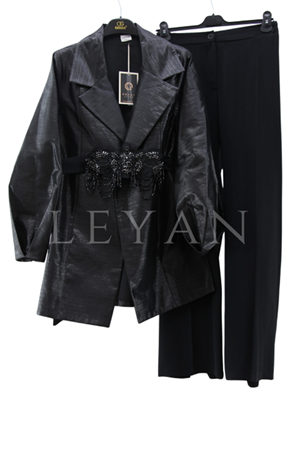 Orhan Tafta Ceketli Takım- LYN02191 Siyah