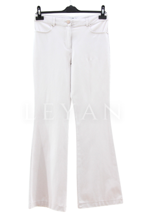 Sentez Kanvas İspanyol Paça Pantolon- LYN03975 Taş