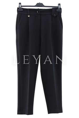 Sentez Sofia Korsajlı Apoletli Pantolon- LYN04017 Siyah