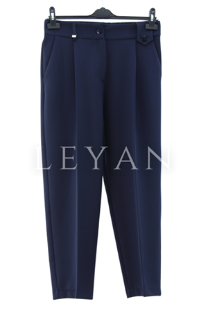 Sentez Sofia Korsajlı Apoletli Pantolon- LYN04017 Lacivert