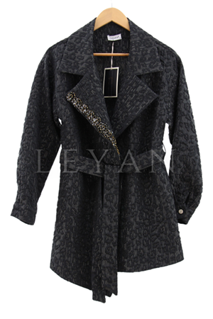 Orhan Store Taş İşlemeli Blazer Ceket- LYN03378 Siyah