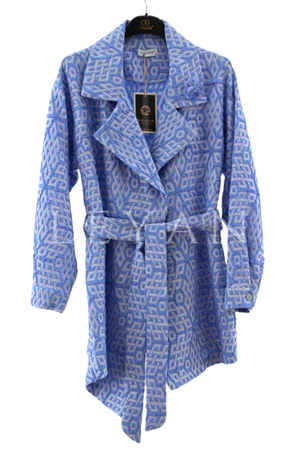 Orhan Store Kabartmalı Ceket- LYN03697 Mavi