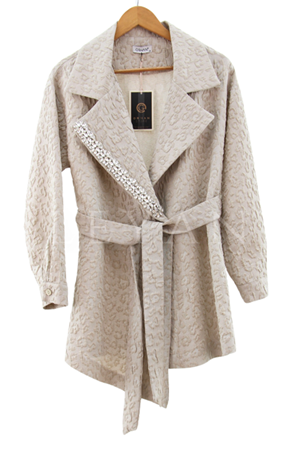 Orhan Store Taş İşlemeli Blazer Ceket- LYN03378 Vizon