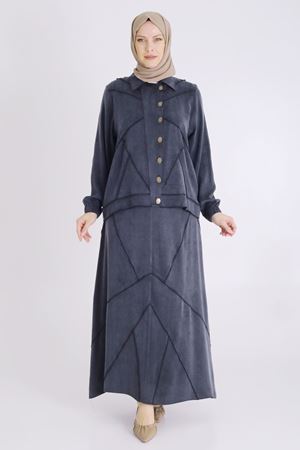 Behrem Qupra Etekli Takım- LYN03828 Siyah