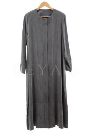 Dikiş Detaylı Qupra Kap- LYN03656 Gri