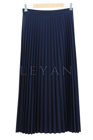 Piliseli Krep Etek- LYN03800 Lacivert