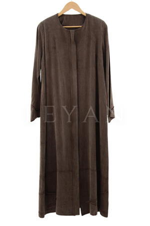 Dikiş Detaylı Qupra Kap- LYN03656 Kahve