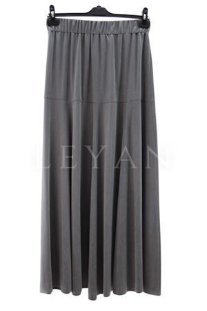 Sentez Aden İpek Qupra Etek- LYN03548 Gri