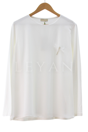 Yusufcuk Broşlu Şifonlu İçlik- LYN03843 Ekru