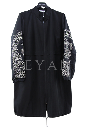 Fuat Gürşen Kolu İşlemeli Kap- LYN03699 Siyah