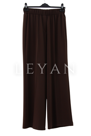 Sentez Colmar Beli Lastikli Bol Paça Pantolon- LYN04019 Kahve
