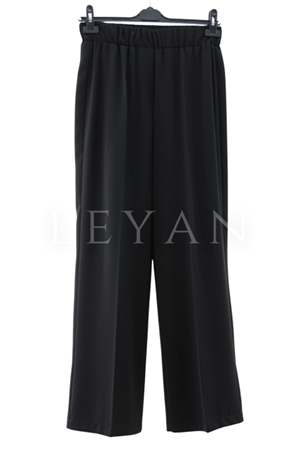 Sentez Colmar Beli Lastikli Bol Paça Pantolon- LYN04019 Siyah